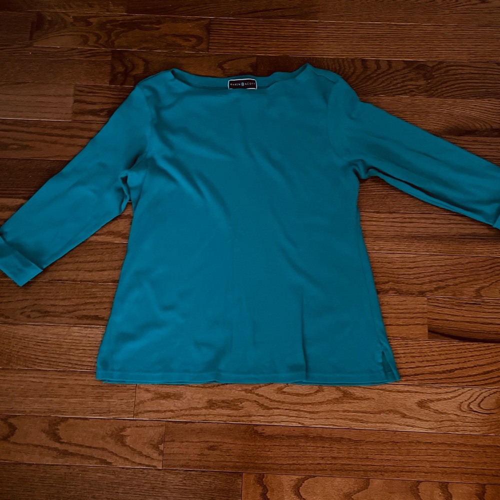 Karen Scott 3/4 length sleeve top